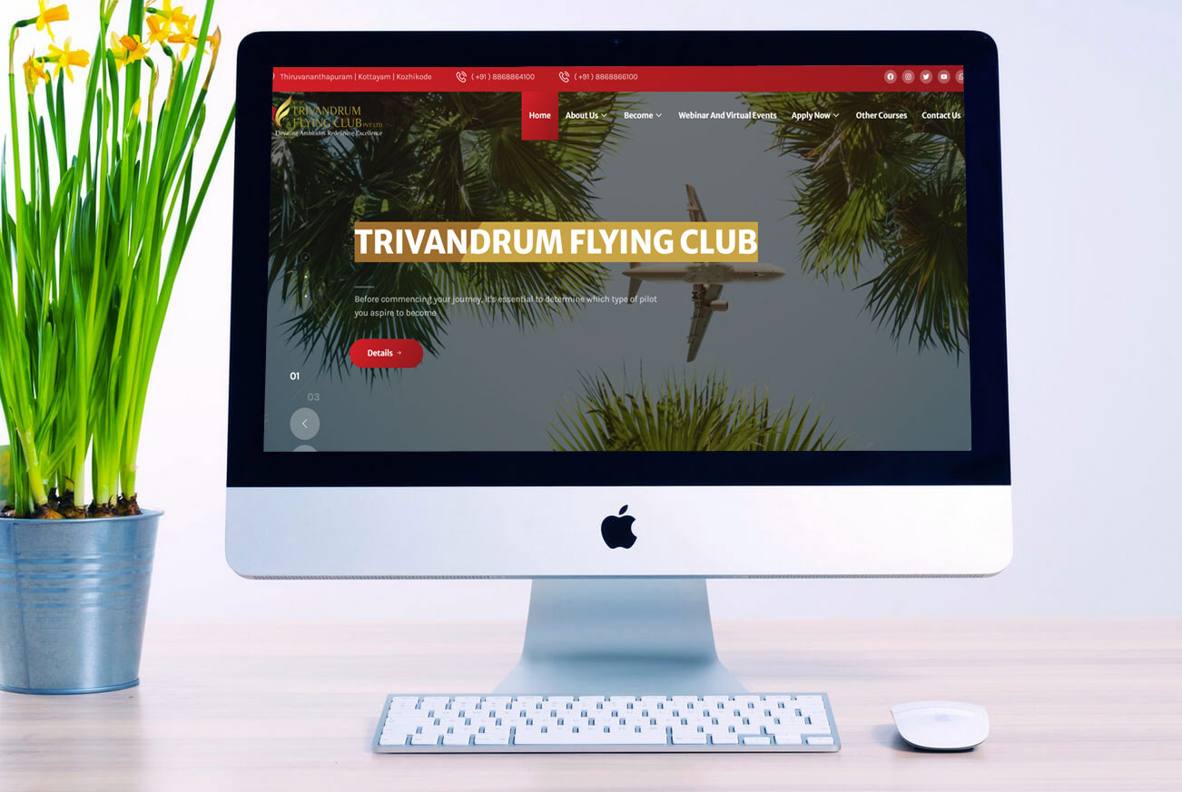 Best Pilot Training Academy in Kerala Web design company in trivandrum