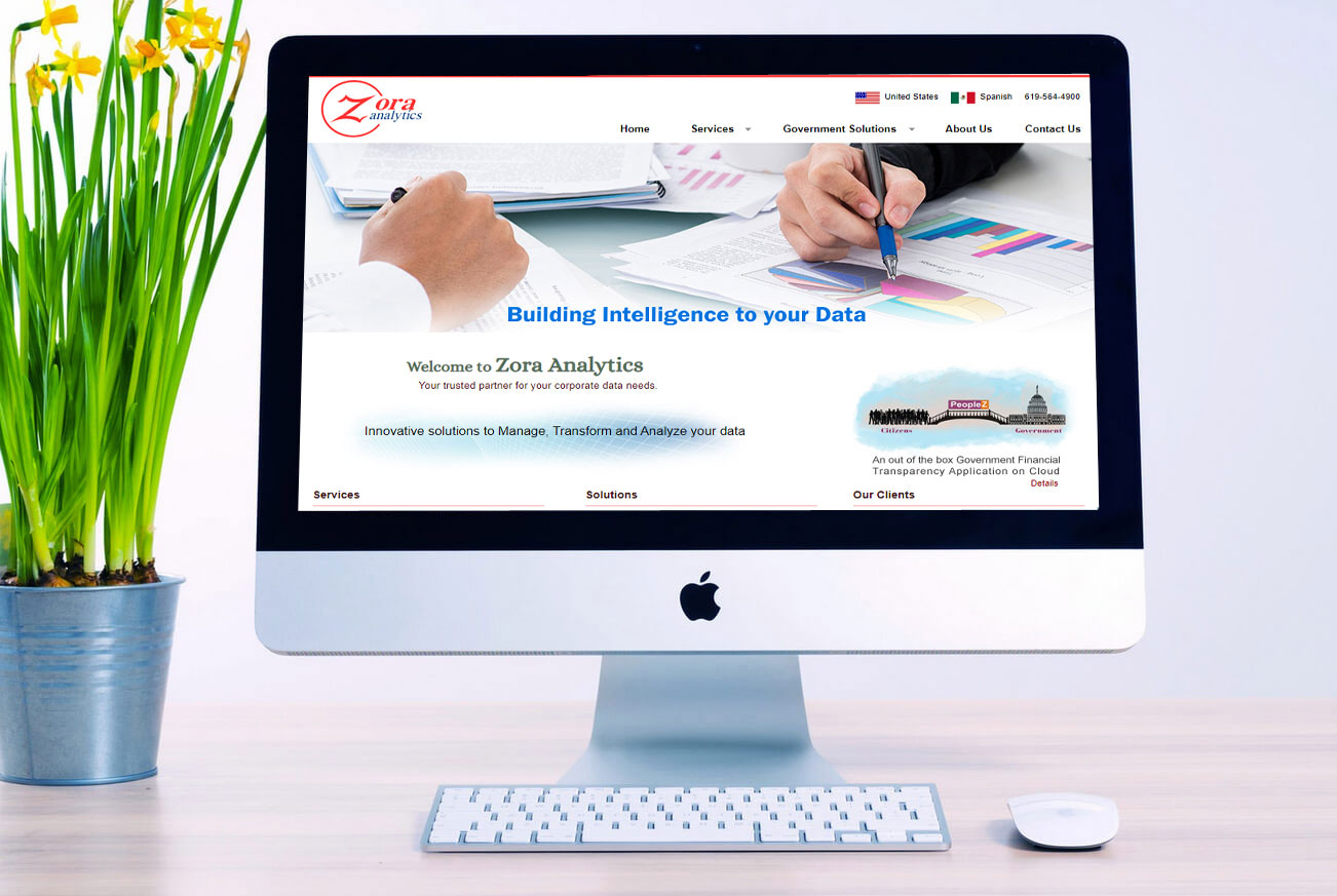 Transform and Analyze your data business website development  