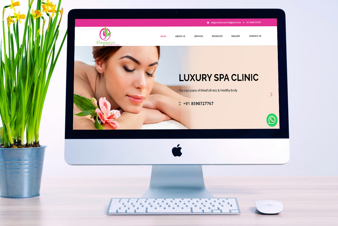 Beauty Parlour business website design