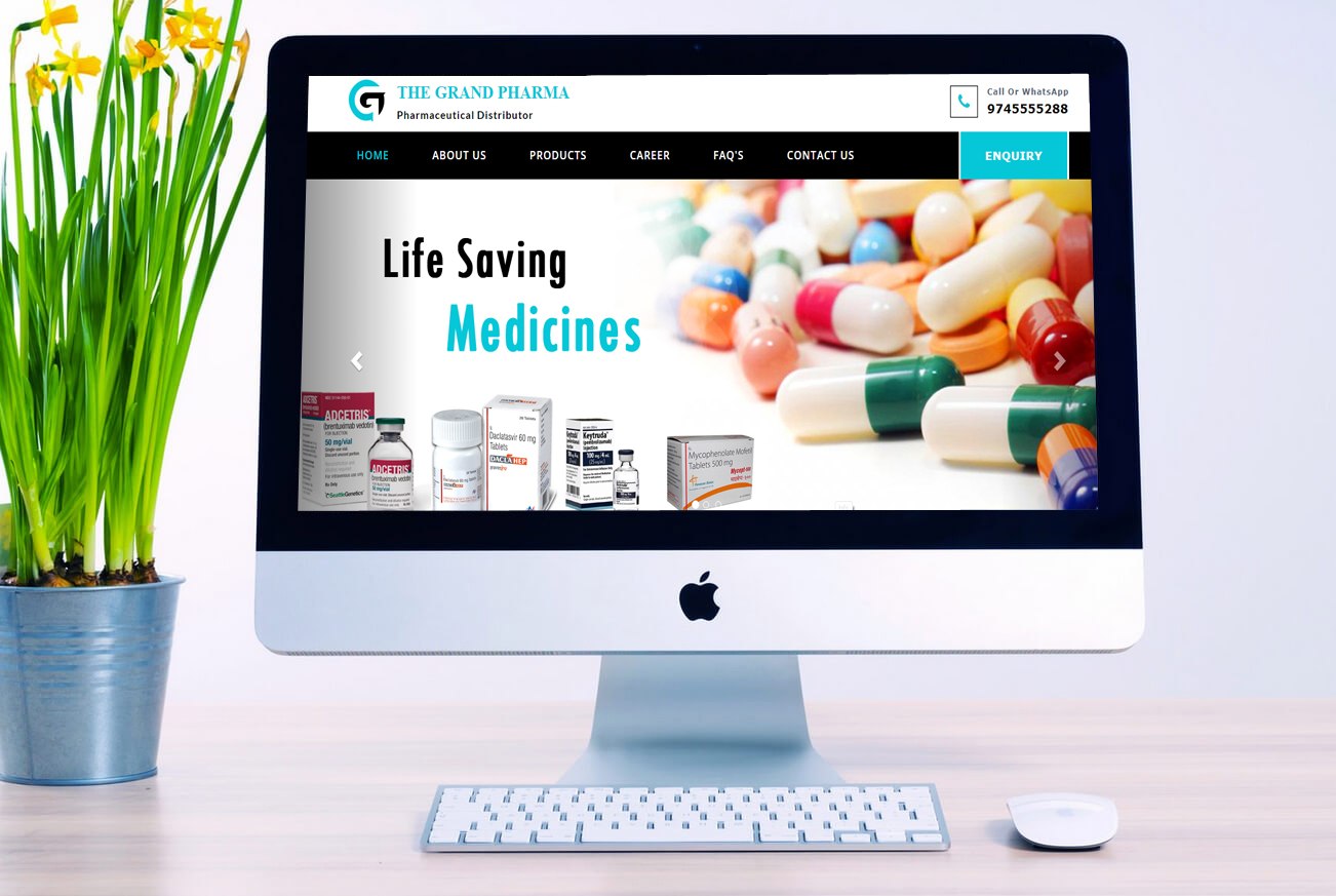 Pharmaceuticals Products Business Website Design