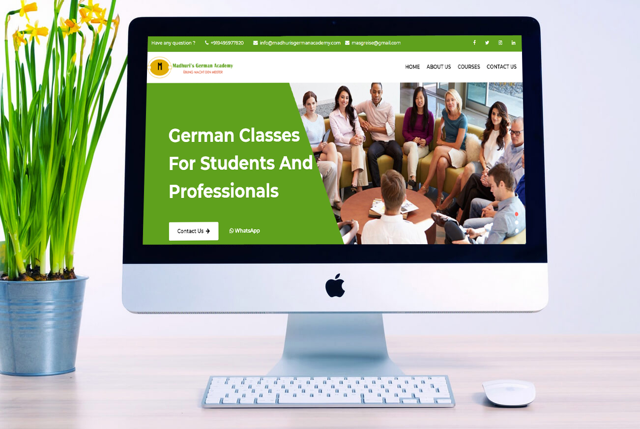 German Academy Business Website Design