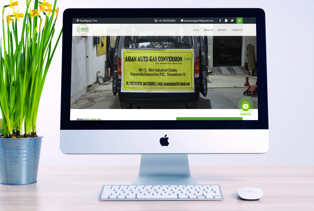 Auto Gas Convertion Business Website Design