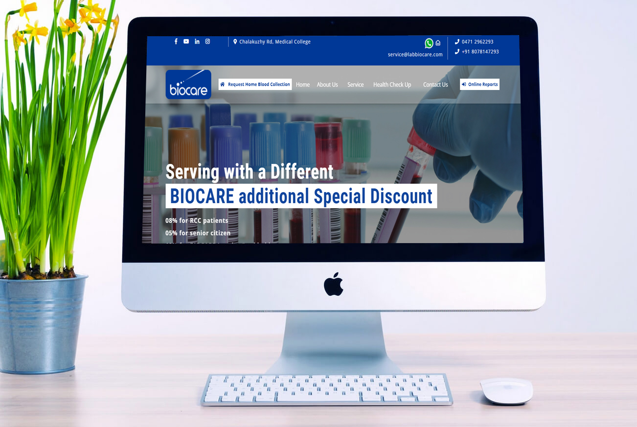 Medical Lab Business Website Design