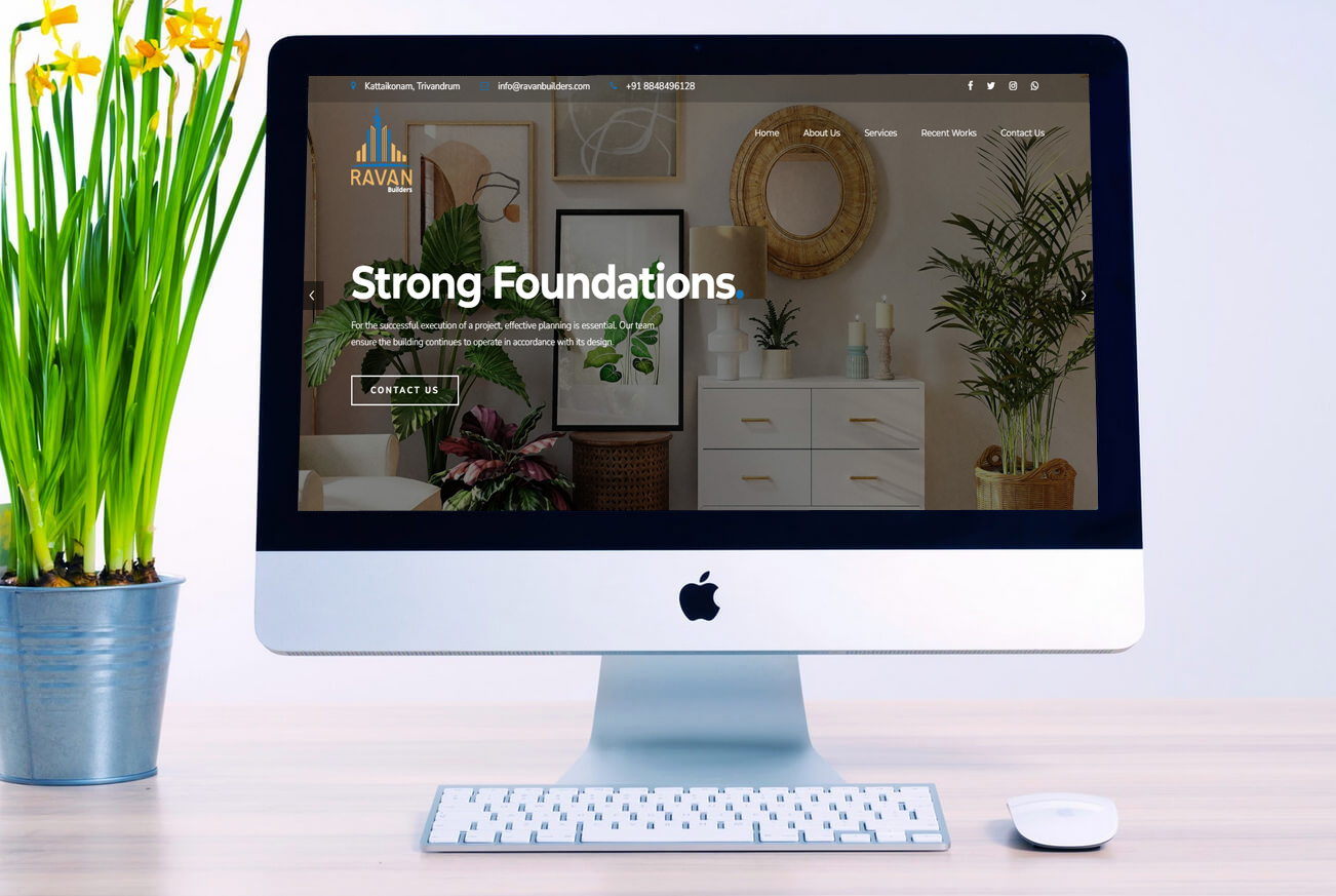 Builders and Construction Company Business Website Design
