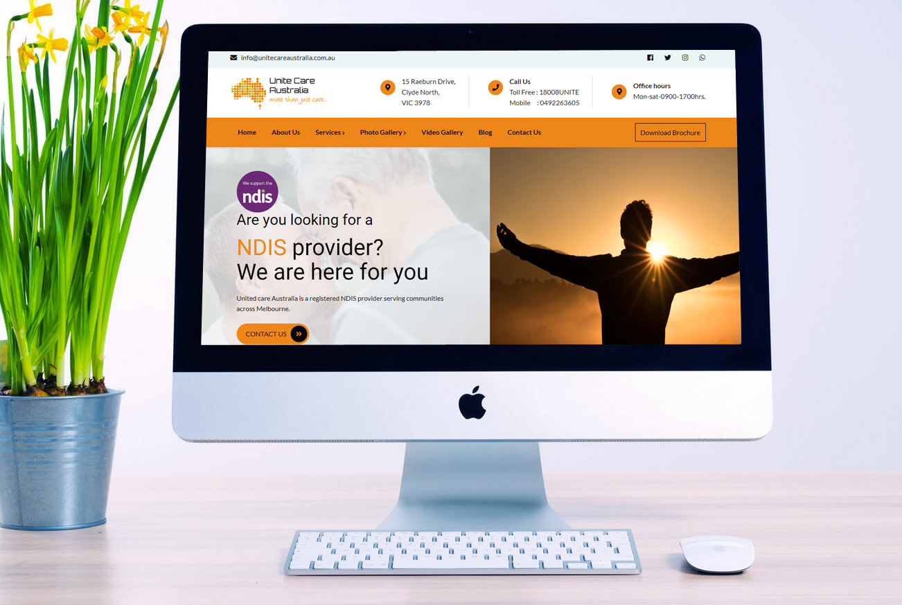 Disability Care Business Website Design