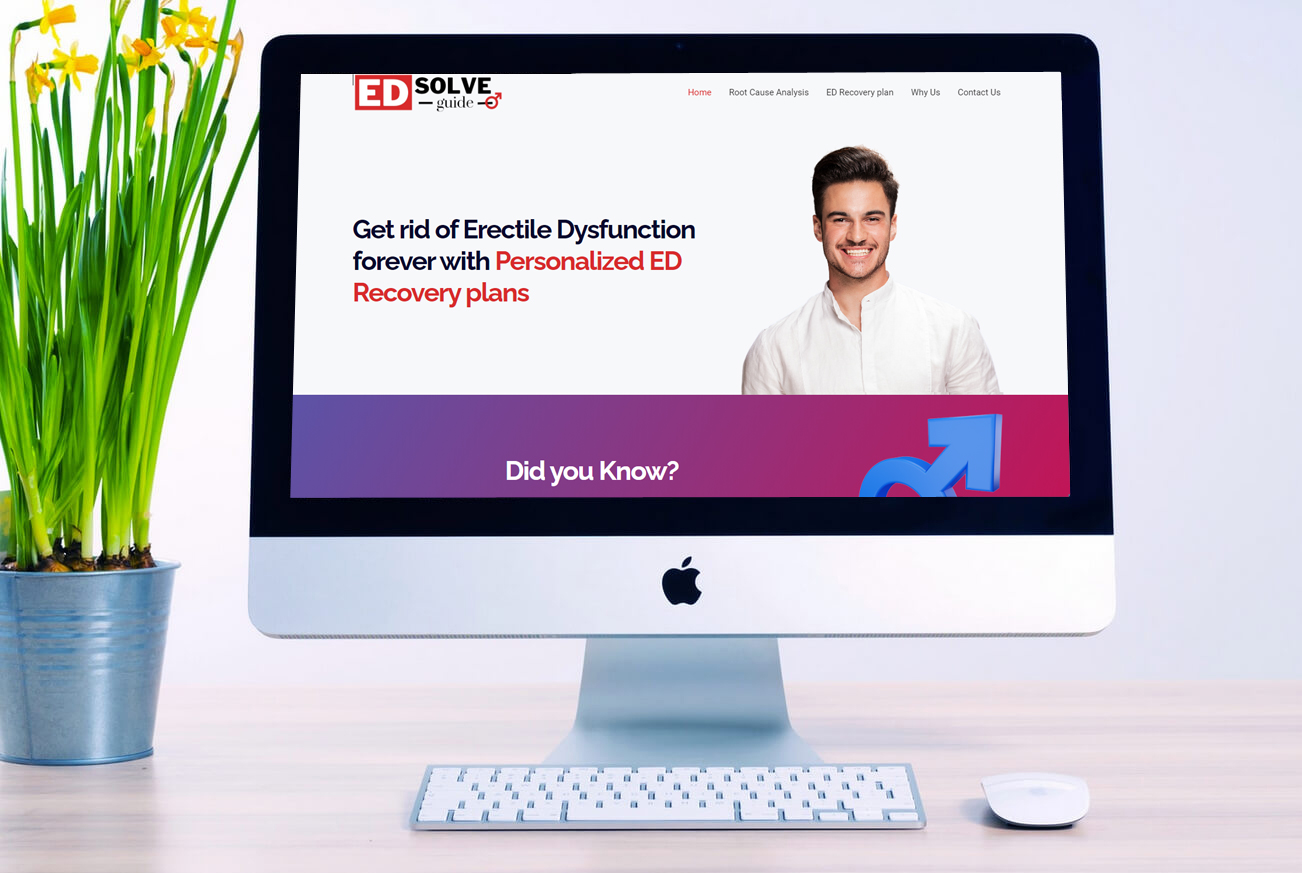 Personalized ED Recovery Plan Business Website Design