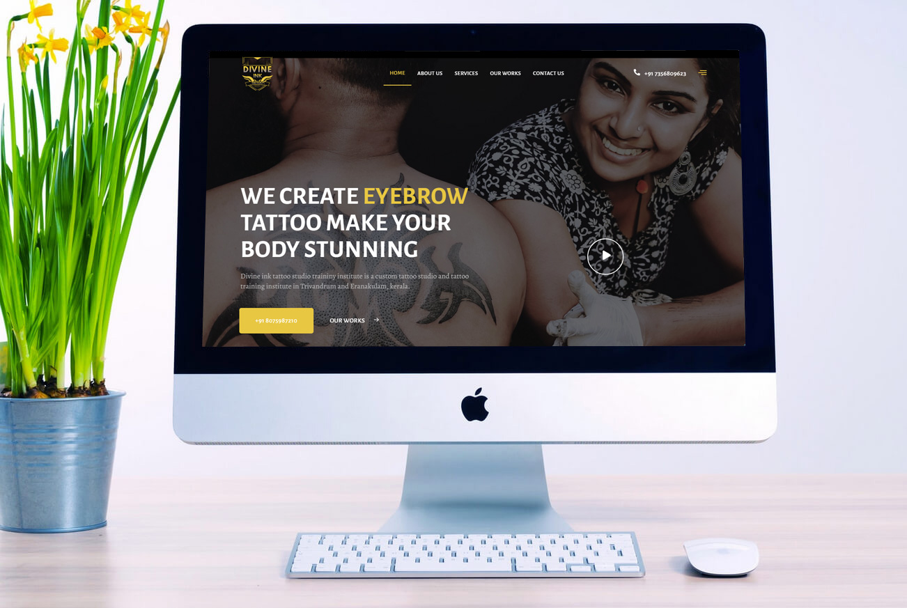 TATTOO STUDIO Business Website Design