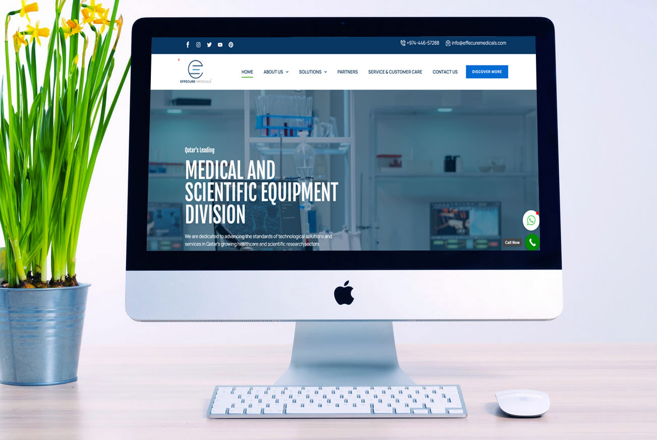 Medical And Scientific Equipment Division Business Website Design