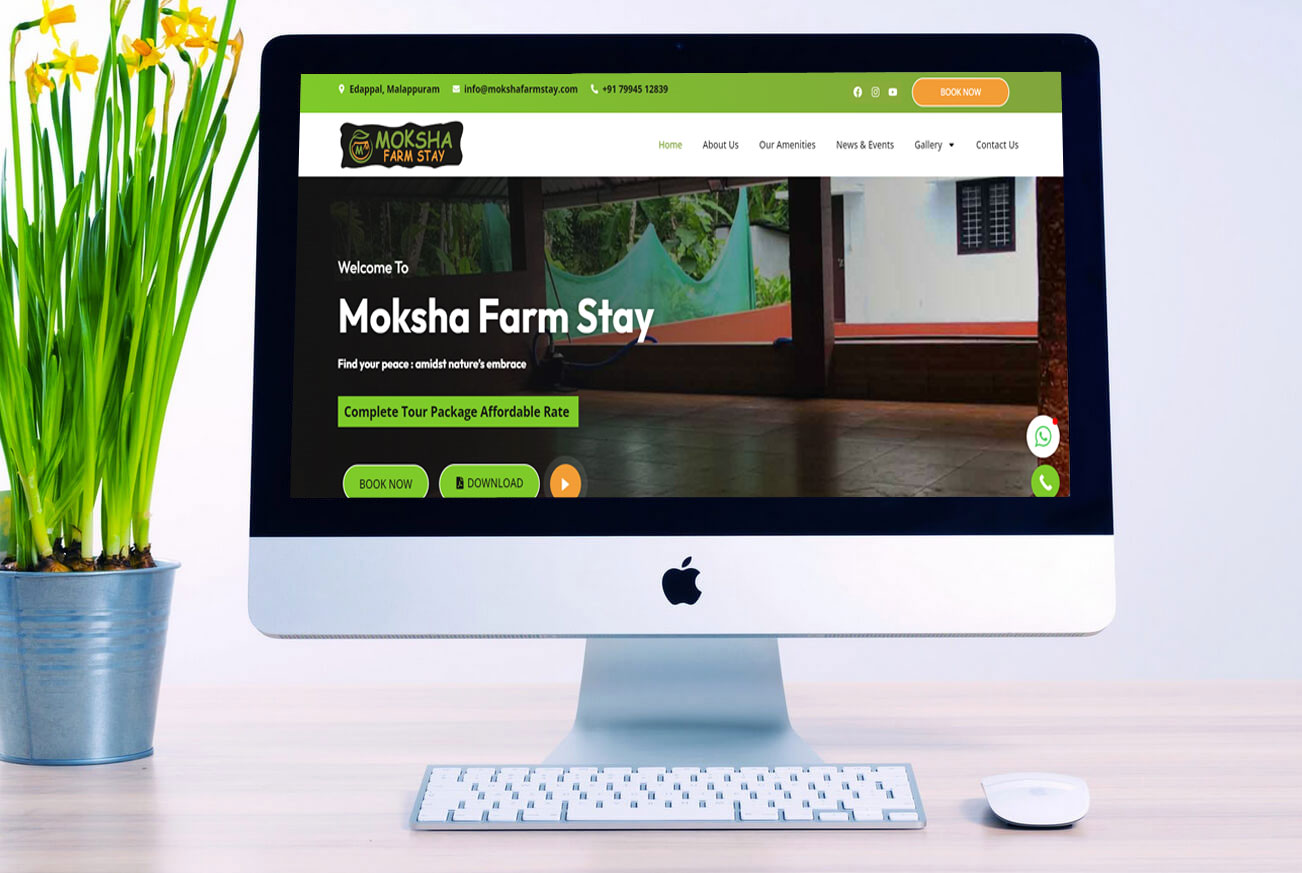 Farm Stay Business Website Design