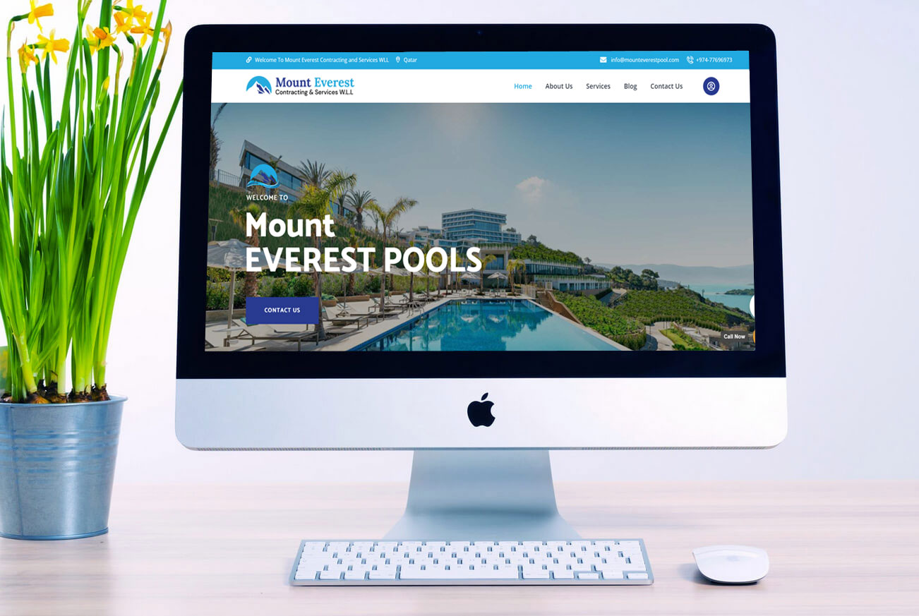 POOLS Services Business Website Design