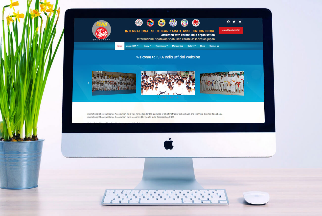 Karate Association Business Website Design