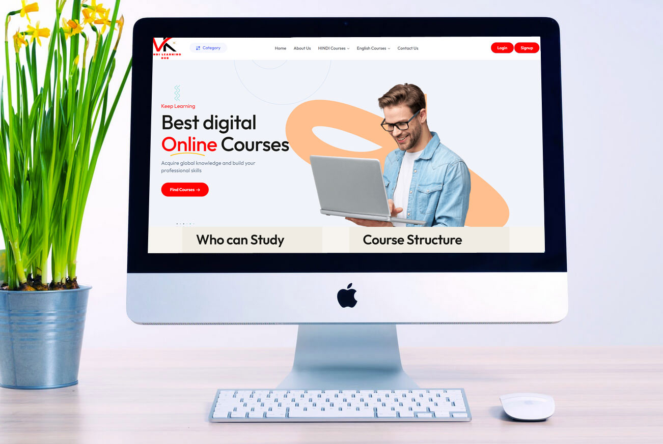Digital Online Courses Hindi Business Website Design