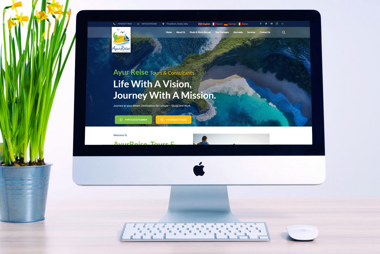 Tours and Consultants Business Website Design