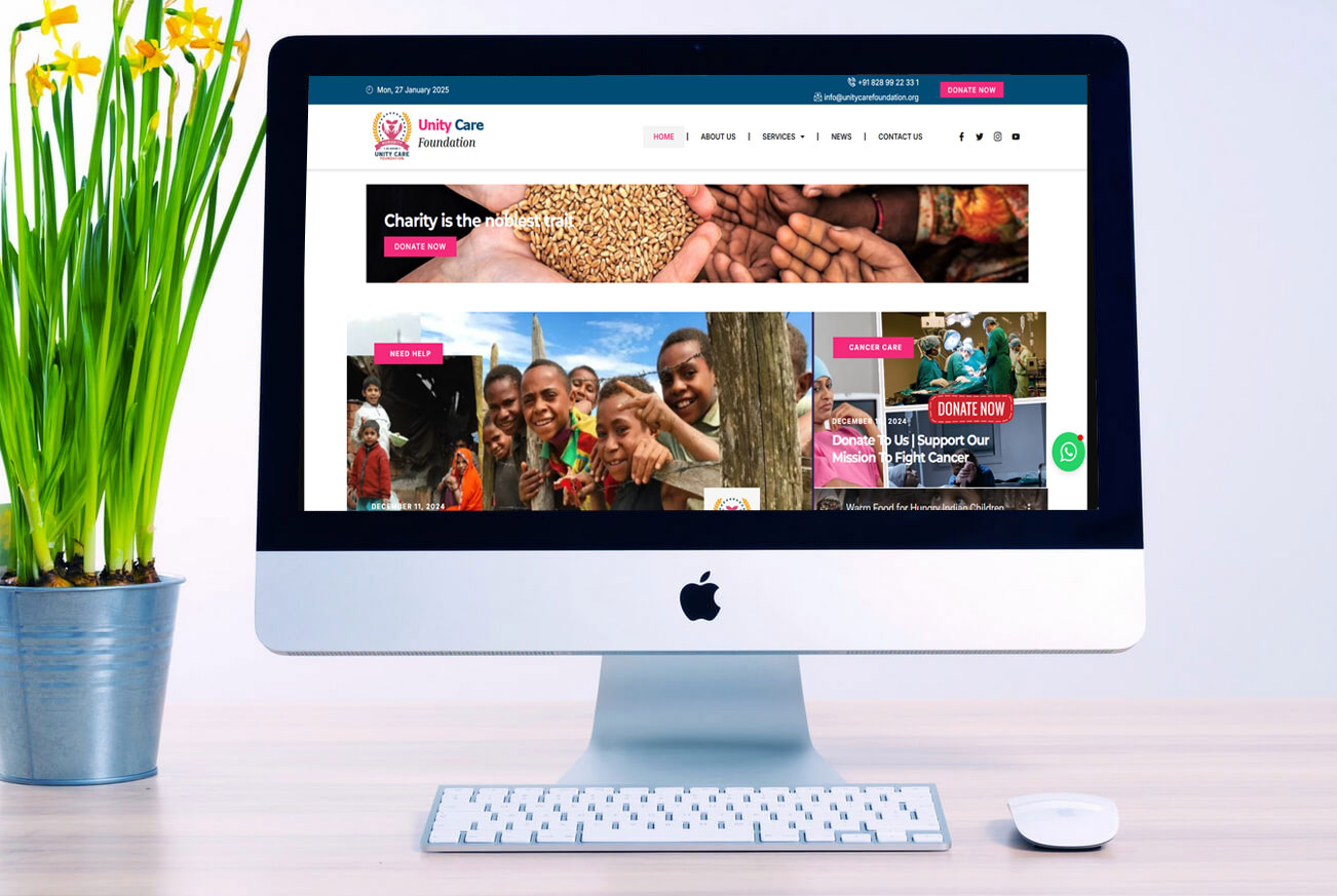 Unite Care Foundation Business Website Design