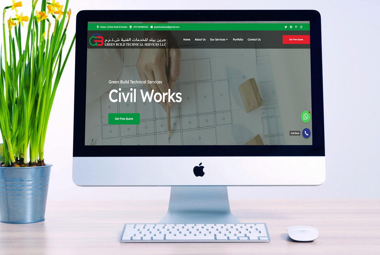Technical Services Business Website Design
