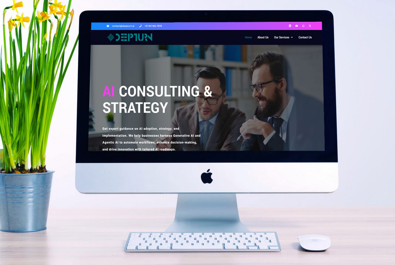 AI Services Business Website Design