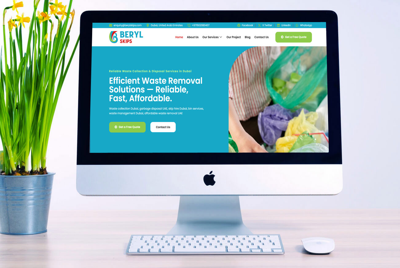 Waste Management Solutions Business Website Design