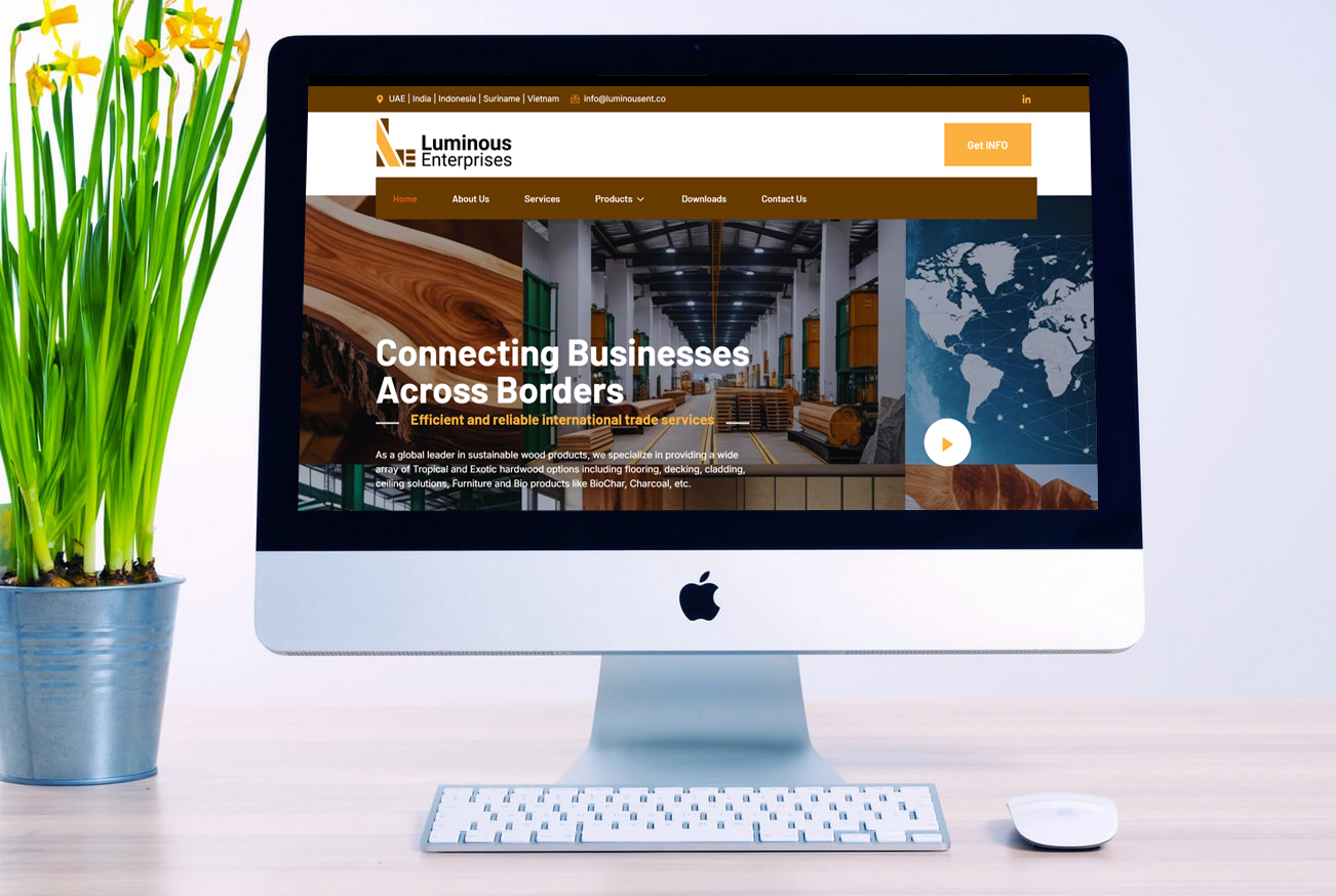 Wood Products Business Website Design