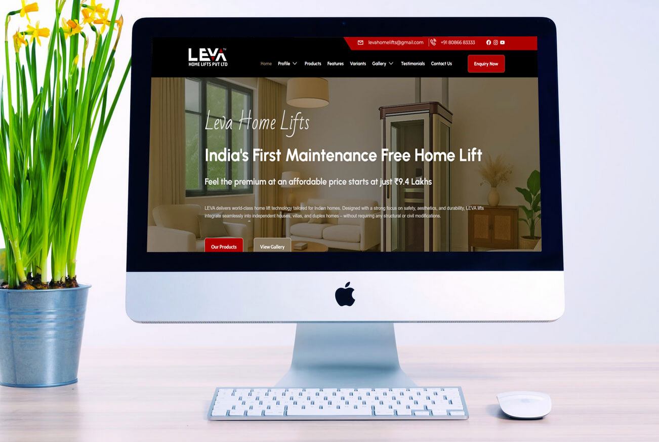 Home Lifts Business Website Design