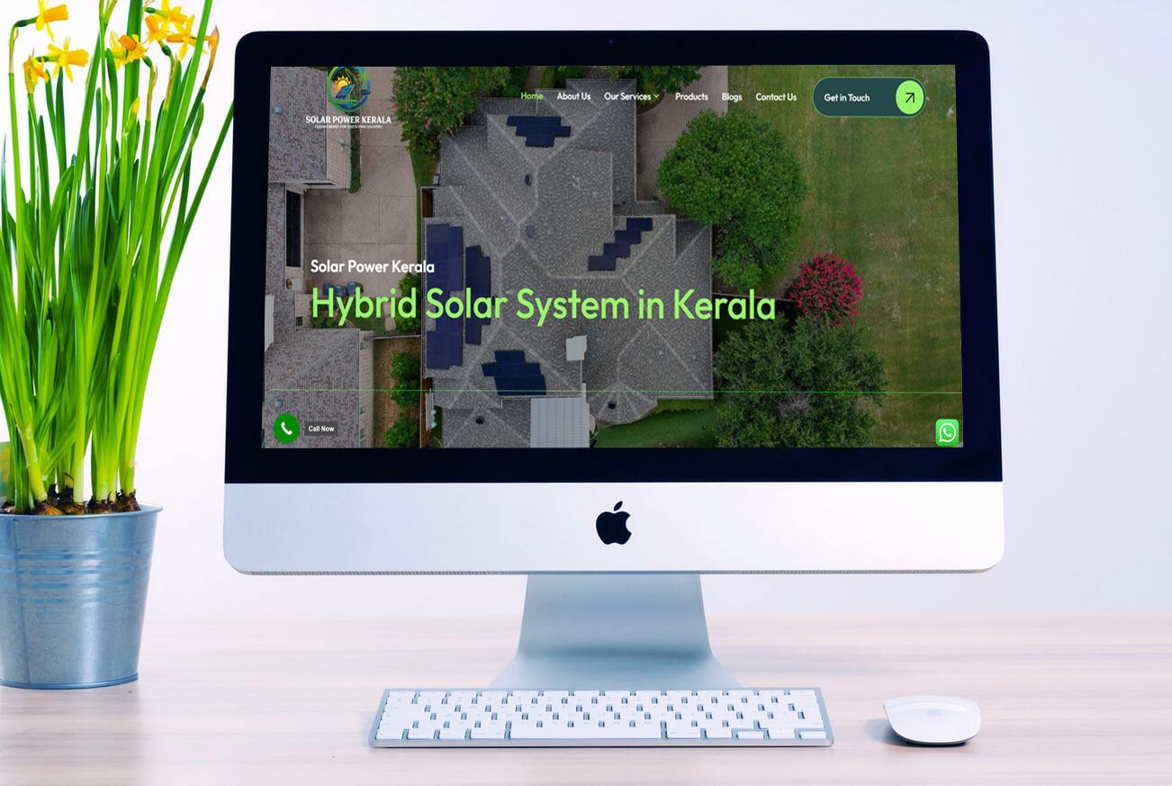 Solar Power Kerala Business Website Design