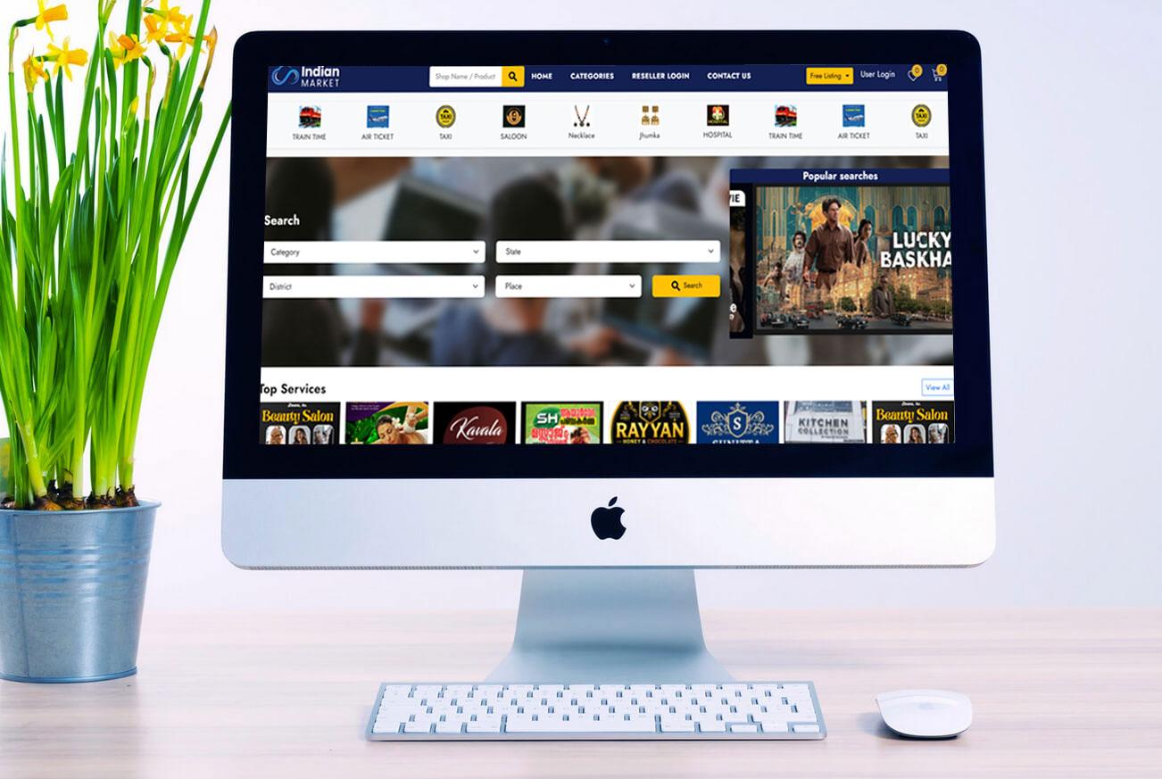 My Indian Market Business Website Design