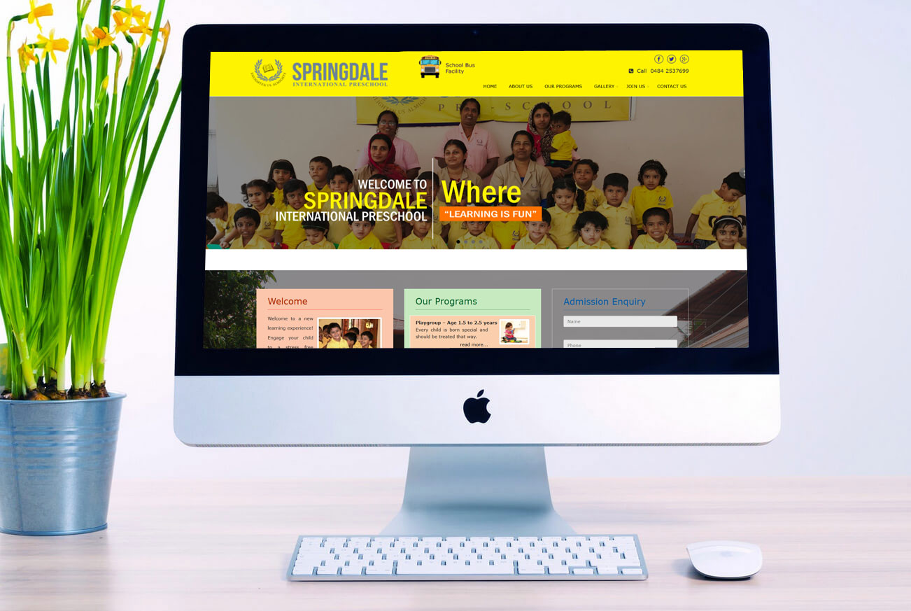 Pre School Business Website Design