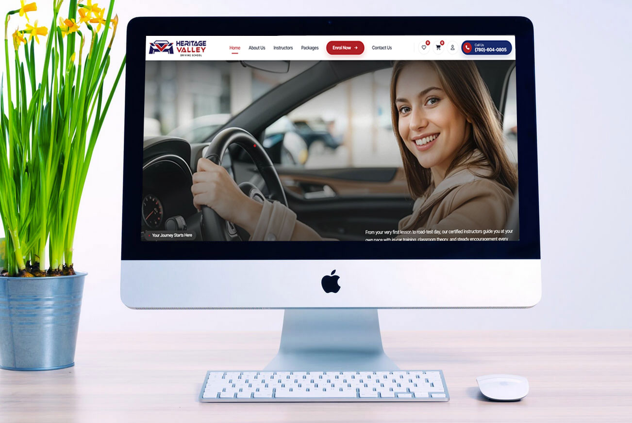 Driving School Business Website Design